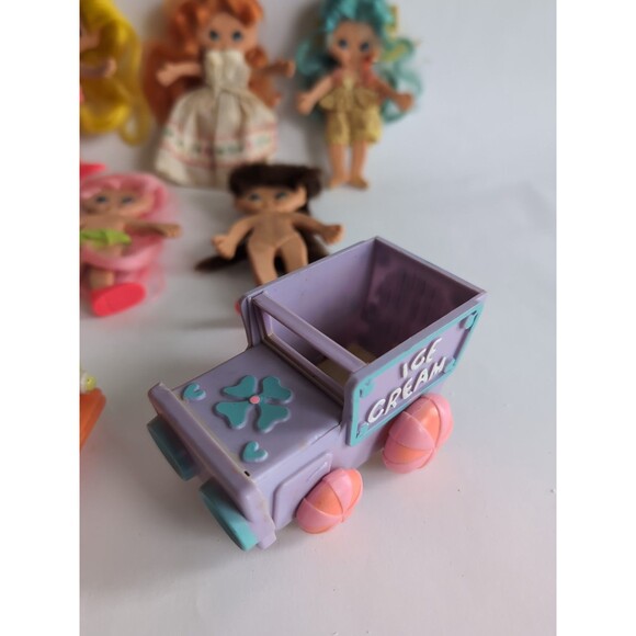 Vtg Ideal Flatsy Doll Car Lot 60s 70s Baby Ice Cream Truck - Picture 4 of 15